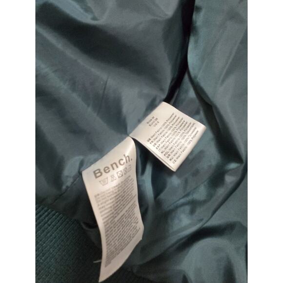 Bench Womens M Color Block Bomber Jacket Ponderosa Pine SOFT Sherpa Ribbed Trim - Picture 13 of 15